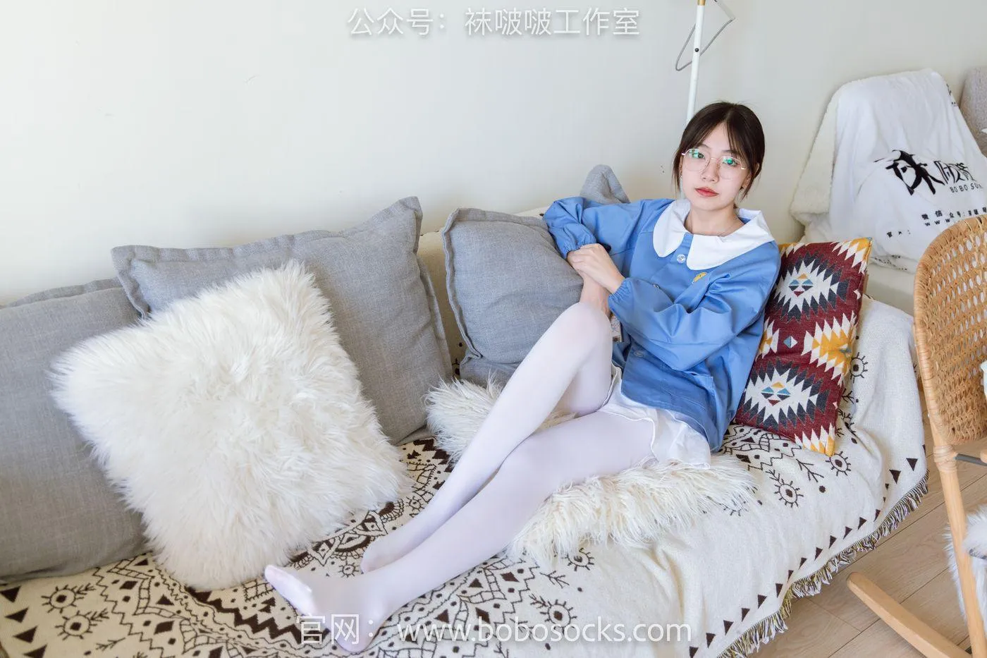 [BoBoSocks袜啵啵]NO.093 小甜豆-贝壳头、厚白丝 [132P]插图6